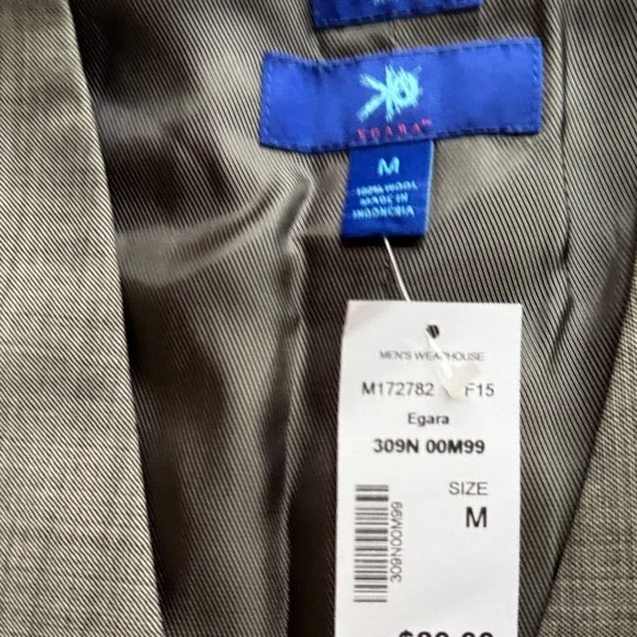 Egara Charcoal Gray Suit Vest - Picture 2 of 6